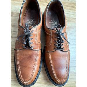 Men's Allen Edmonds Wilbert Split-Toe Leather Shoes Brown size 11.5